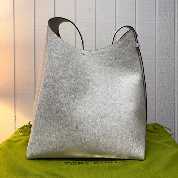 【Tory Burch】ロミー ホーボー バッグ Light Cream Amazon.com: Tory Burch Women's Romy Small Hobo Bag, Light